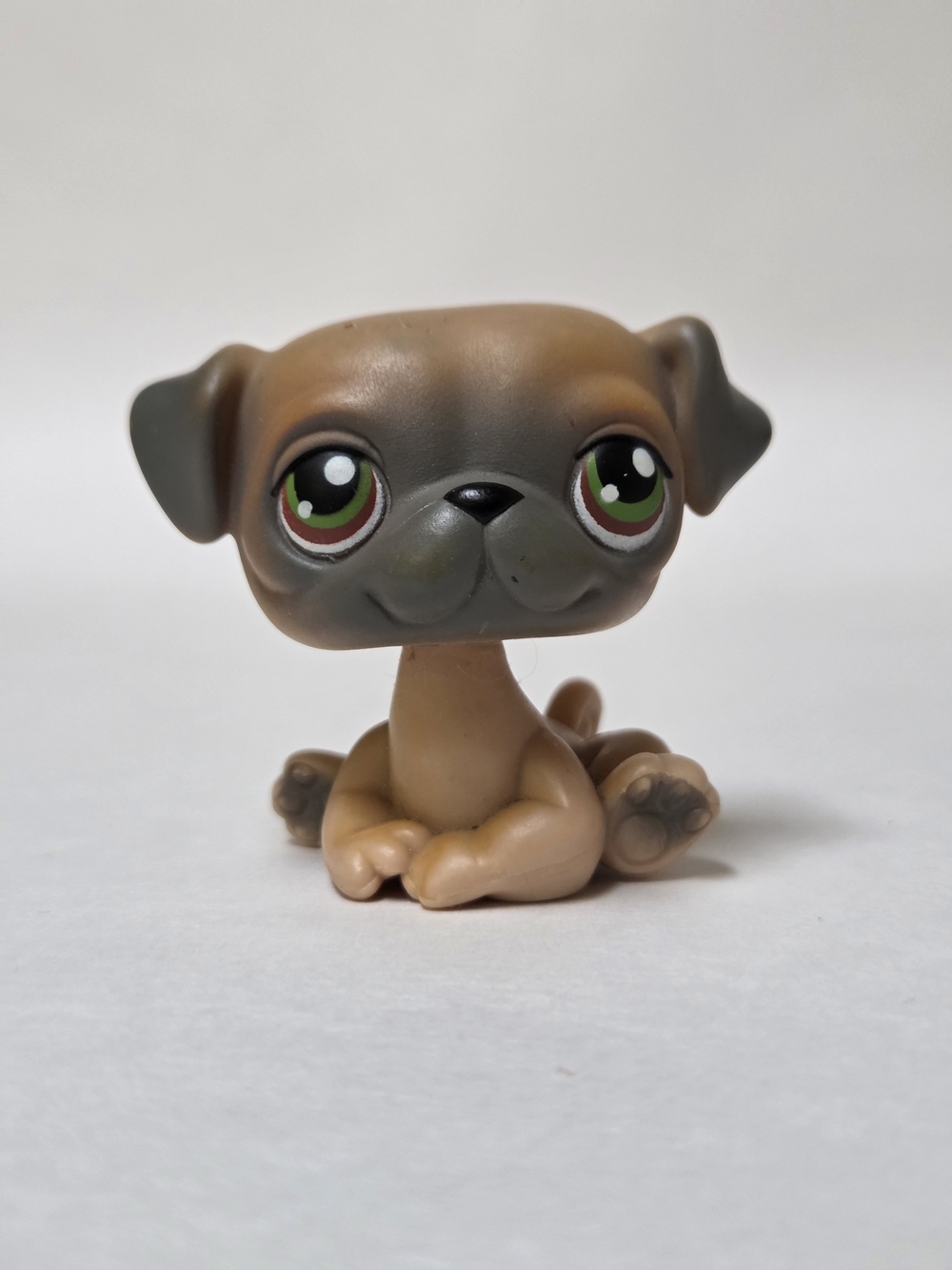 Littlest Pet Shop #2 Dog Pug Brown Authentic Hasbro LPS